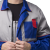 Костюм летний Смарт-Нью (куртка/полукомбинезон), цвет:  василек/серый/красный