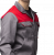 Костюм летний Омега (куртка/полукомбинезон), цвет: серый/красный